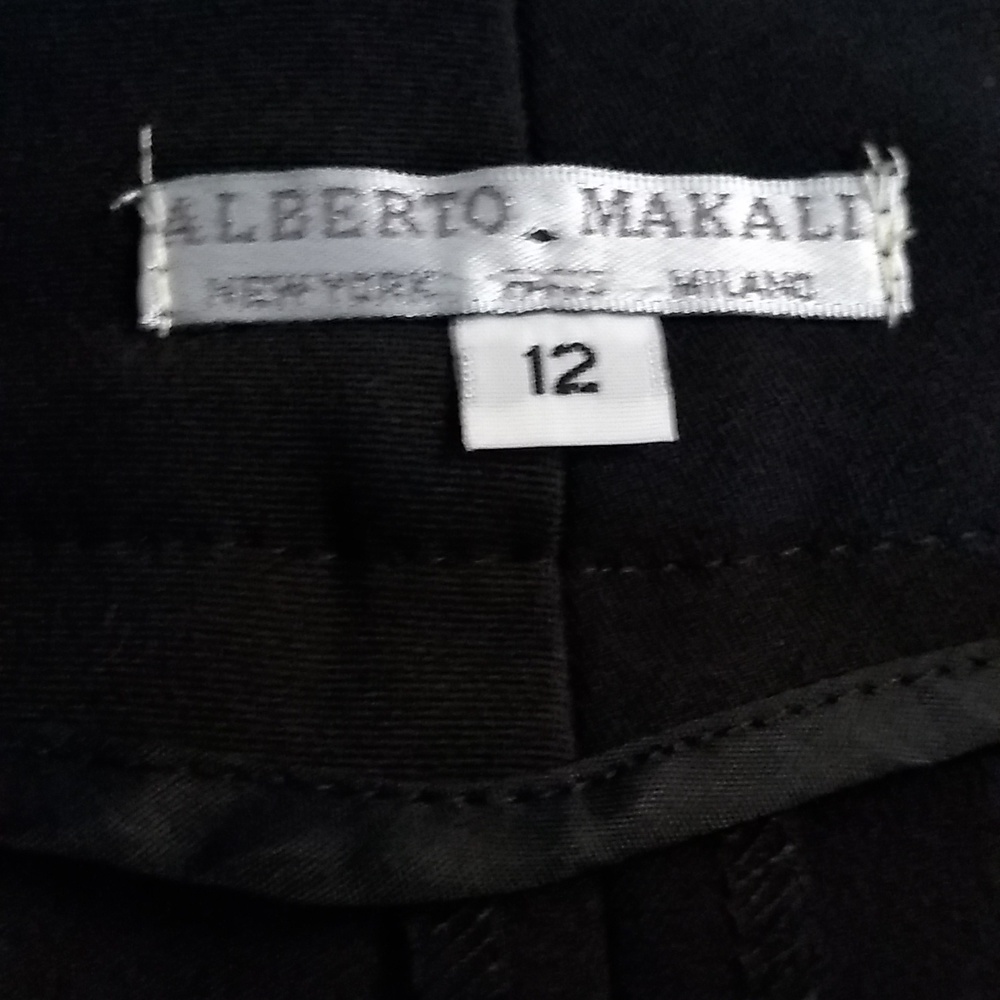 D1🎊Alberto Makali 12 black side pleats wide leg pants - Picture 6 of 7